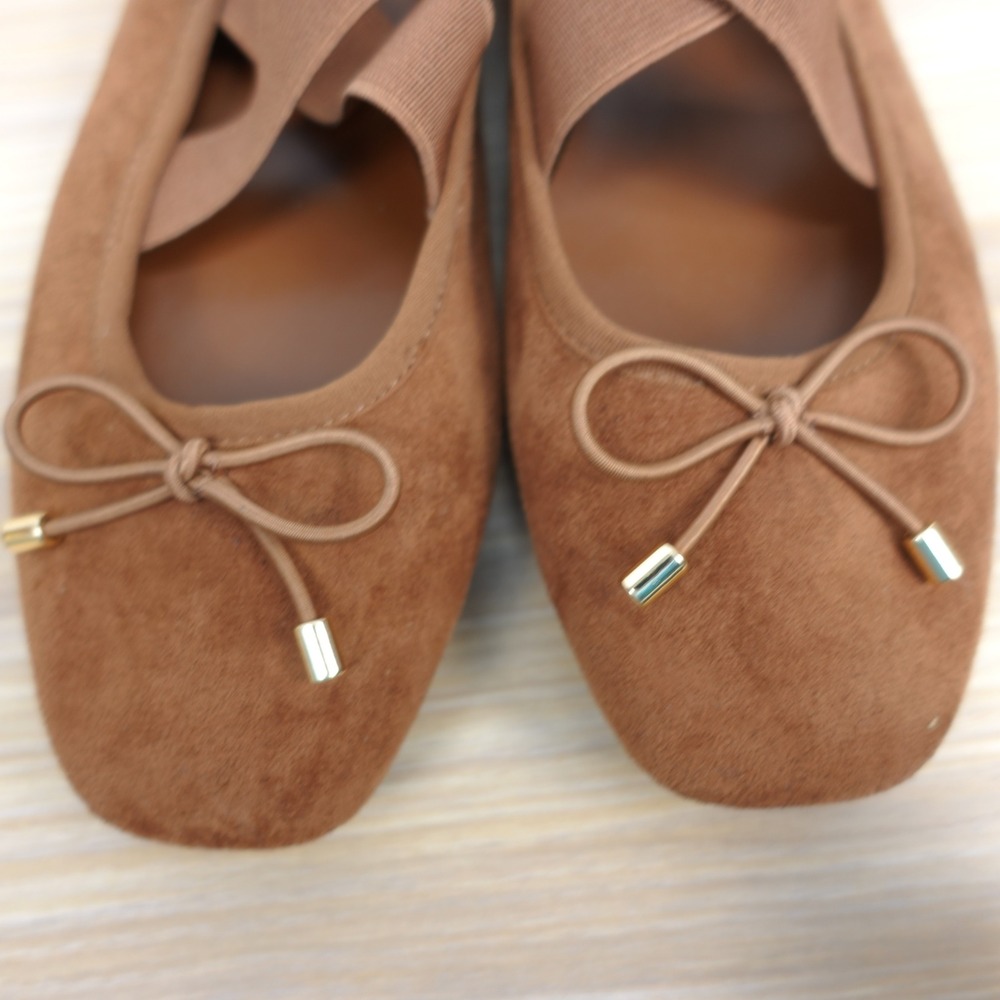 Brown Ballet Flats Women Shoes 6 Cross Strap Mary Jane School Prep DOLCE VITA DV - Picture 2 of 7
